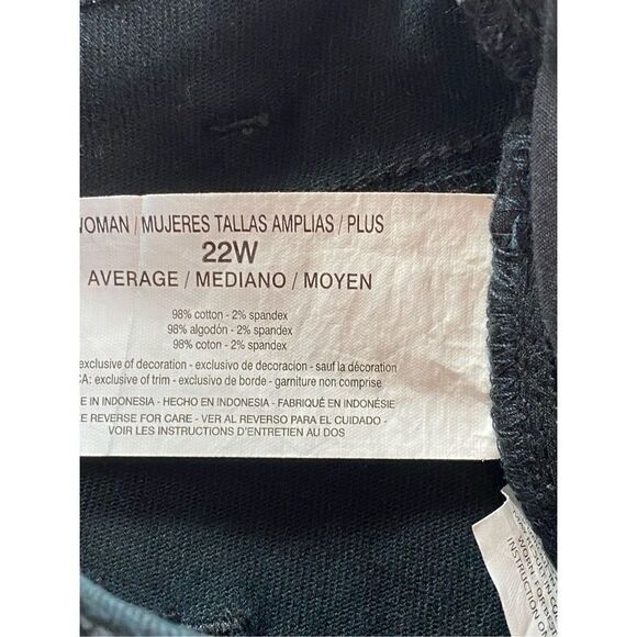 Gloria Vanderbilt 22W Average Amanda Essential Stretch Black Jeans - Picture 7 of 12